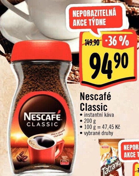 Instantní káva Nescafé Classic