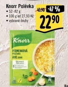 Instantní polévky Knorr