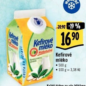 Kefírové mléko neochucené Mlékárna Valašské Meziříčí