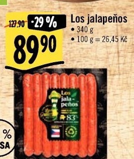 Klobásy na grilování Los Jalapeňos Kostelecké uzeniny