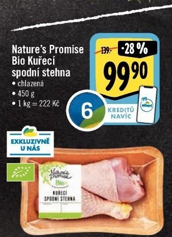 Kuřecí stehna bio Nature'