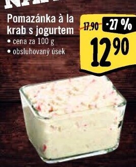 Pomazánka a la krab s jogurtem