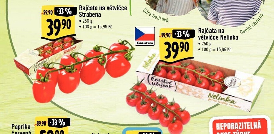 Rajčata keříková Čerstvě utrženo