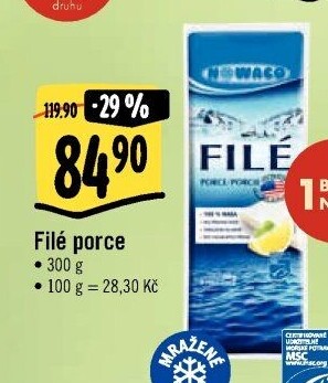 Rybí filé mražené Nowaco