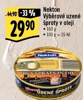 Šproty uzené v oleji Nekton