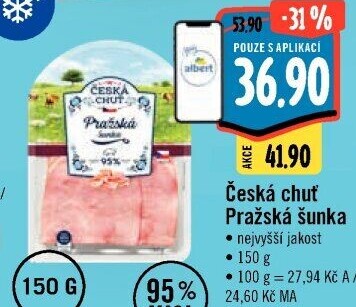 Šunka pražská nejvyšší jakosti Česká chuť