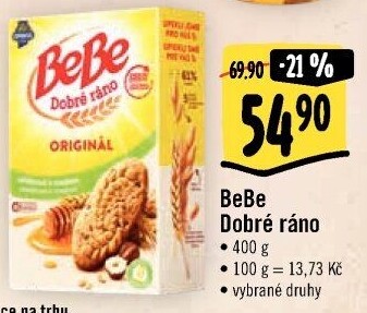 Sušenky BeBe Dobré ráno Opavia