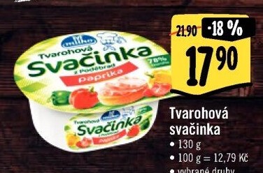 Svačinka zeleninový tvaroh Milko