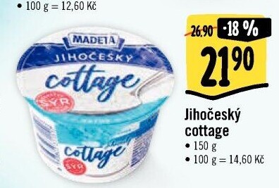 Sýr Cottage Jihočeský Madeta