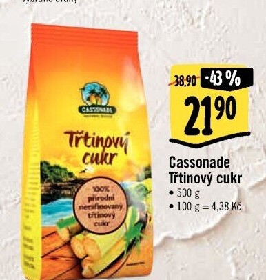 Třtinový cukr Cassonade