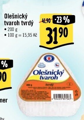 Tvaroh tvrdý Olešnický Moravia
