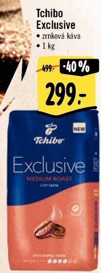 Zrnkové kávy Tchibo Exclusive