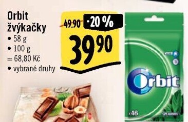 Žvýkačky Orbit