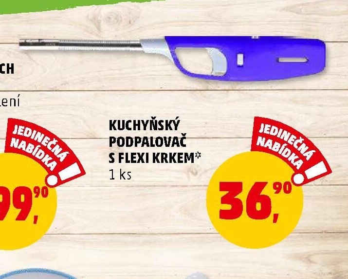 Kuchyňský podpalovač s flexi krkem