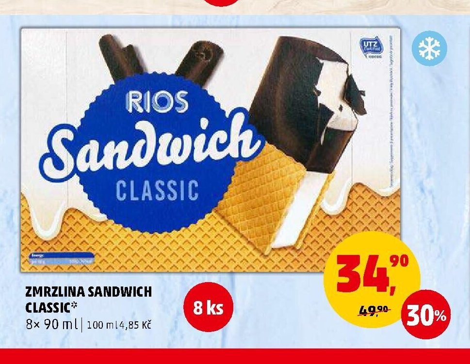Zmrzlina Sandwich Classic
