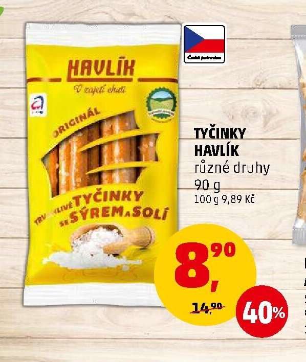 Tyčinky Havlík různé druhy 90 g