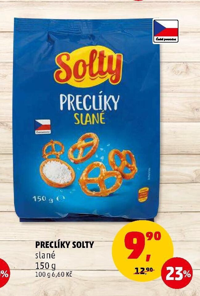 Preclíky Solty slané 150 g