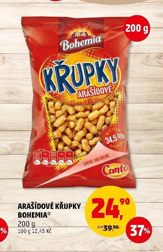 Arašídové křupky Bohemia 200 g