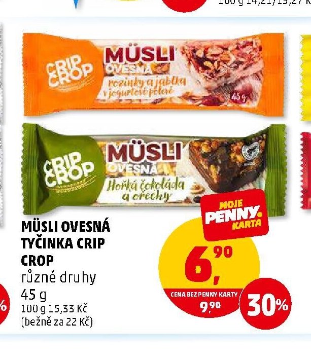 Müsli ovesná tyčinka Crip Crop
