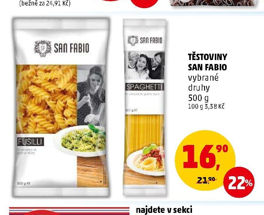 Těstoviny San Fabio