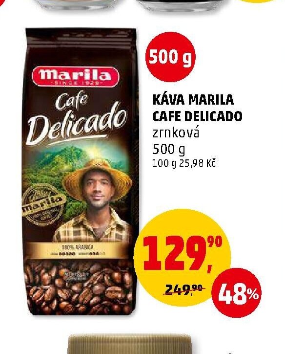 Káva Marila Cafe Delicado zrnková 500 g