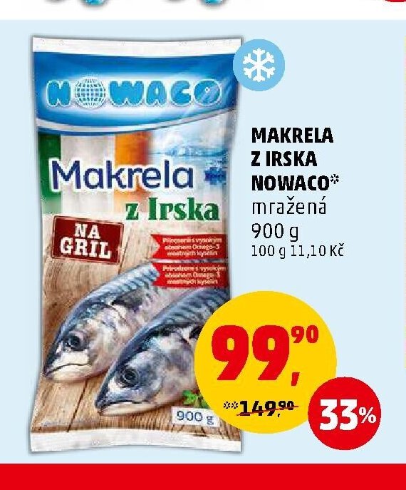 MAKRELA Z IRSKA NOWACO mražená