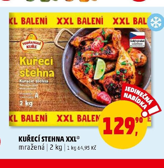 KUŘECÍ STEHNA XXL mražená