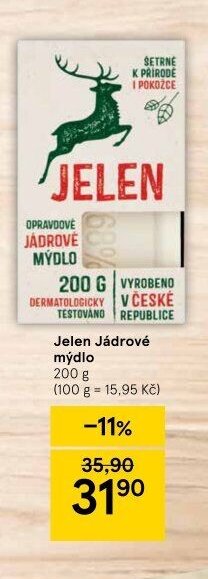 Jelen Jádrové mýdlo, 200 g