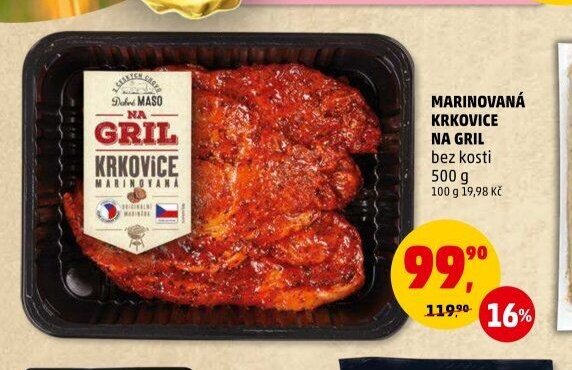 Marinovaná krkovice na gril