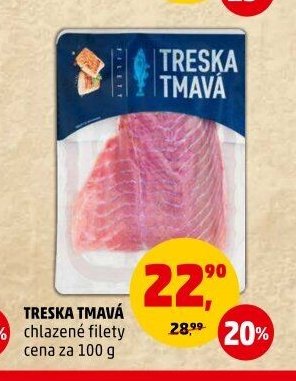Treska tmavá chlazené filety