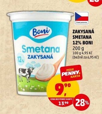 Zakysaná smetana 12% Boni