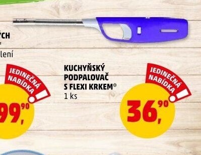 Kuchyňský podpalovač s flexi krkem