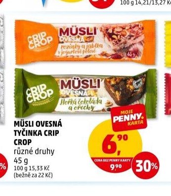 Müsli ovesná tyčinka Crip Crop