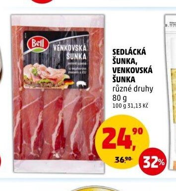 SEDLÁCKÁ ŠUNKA, VENKOVSKÁ ŠUNKA