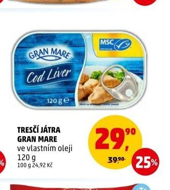 TRESČÍ JÁTRA GRAN MARE