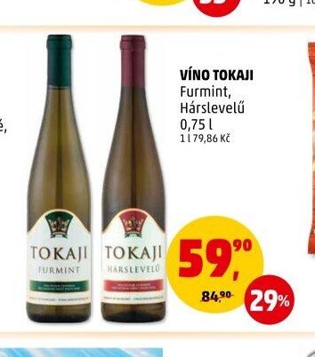VÍNO TOKAJI Furmint, Hárslevelű 0,75 l