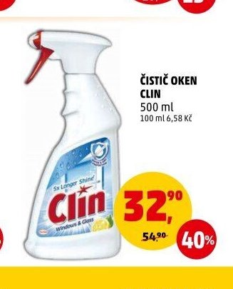 ČISTIČ OKEN CLIN 500 ml