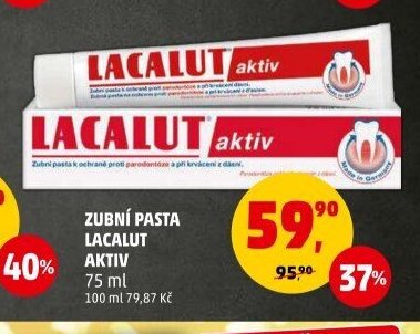 Zubní pasta Lacalut aktiv 75 ml