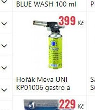 Hořák Meva UNI KP01006 gastro a