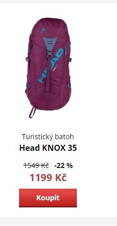 Turistický batoh Head KNOX 35