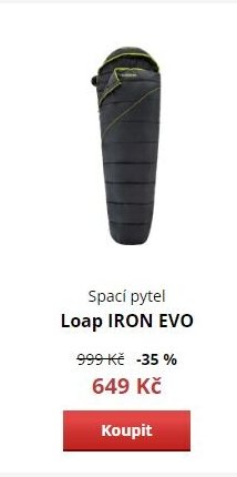Spací pytel Loap IRON EVO