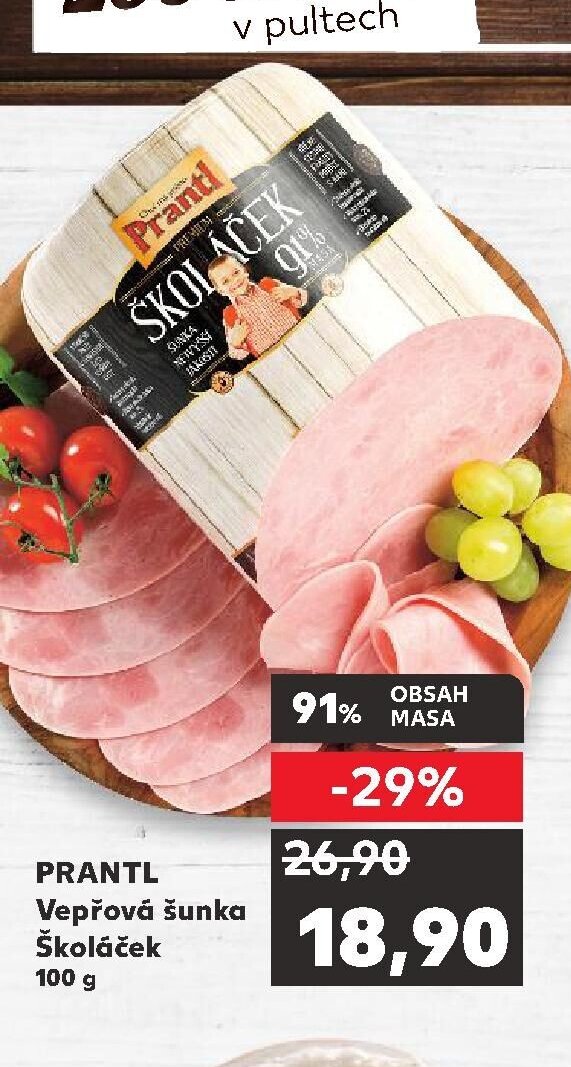 PRANTL Vepřová šunka Školáček 100 g