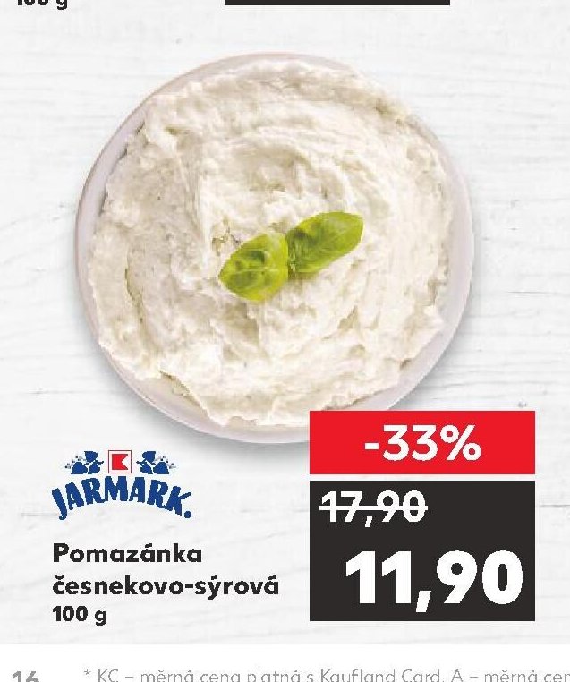 JARMARK Pomazánka česnekovo-sýrová 100 g