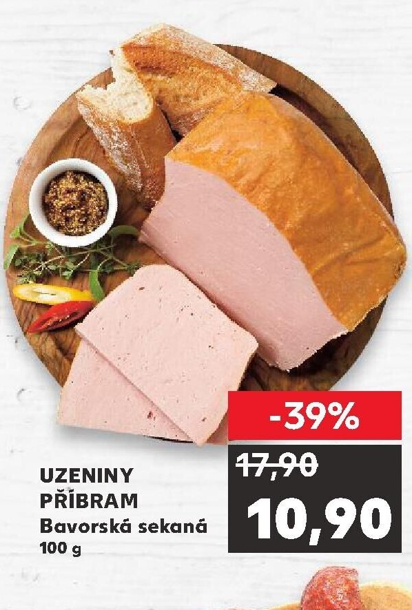Uzeniny Příbram Bavorská sekaná 100 g