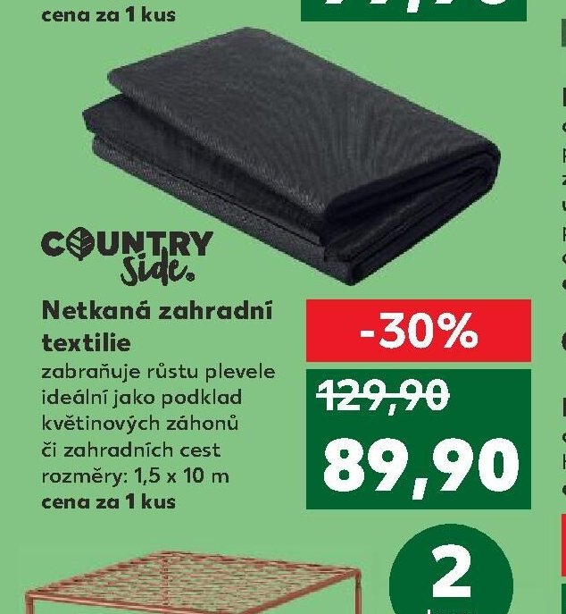 Netkaná zahradní textilie