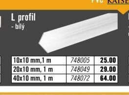 L profil bílý - Hornbach akcniletaky.com