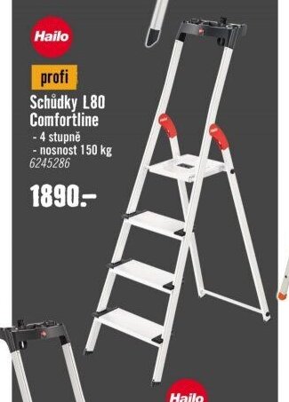 Schůdky L80 Comfortline 4 stupně - Hornbach akcniletaky.com
