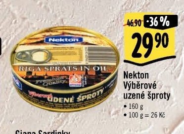 Nekton Výběrové uzené šproty