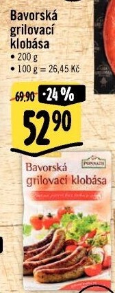 Bavorská grilovací klobása Ponnath