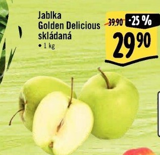 Jablka Golden Delicious